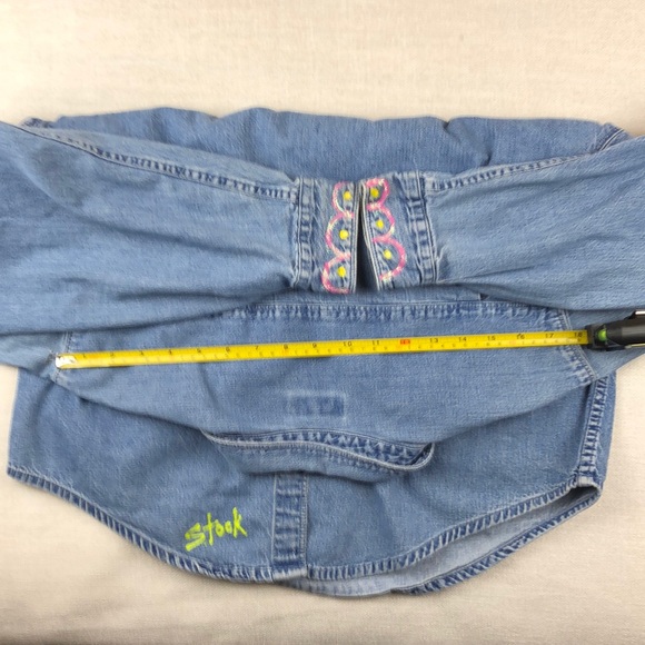 Jean Button Down Shirt, Ladies M, hand designed. - Picture 9 of 9